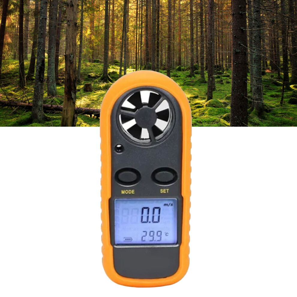 Digital Anemometer Lcd Wind Speed & Temp Meter With Cr2032 Battery 3131371312342