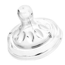 4 pièces de tétines en silicone transparent pour biberons pour bébé, à partir de 12 mois