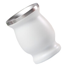 8oz Stainless Steel Gourd Cup, Double Layer Vacuum Insulated White