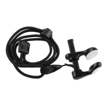 Pinzetta regolabile in alluminio nero con design antiscivolo per nuotatori