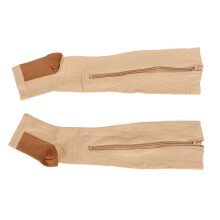 2 Stück Reißverschluss-Kompressionssocken XXL Atmungsaktive offene Zehen Sportsocken Kupferskin