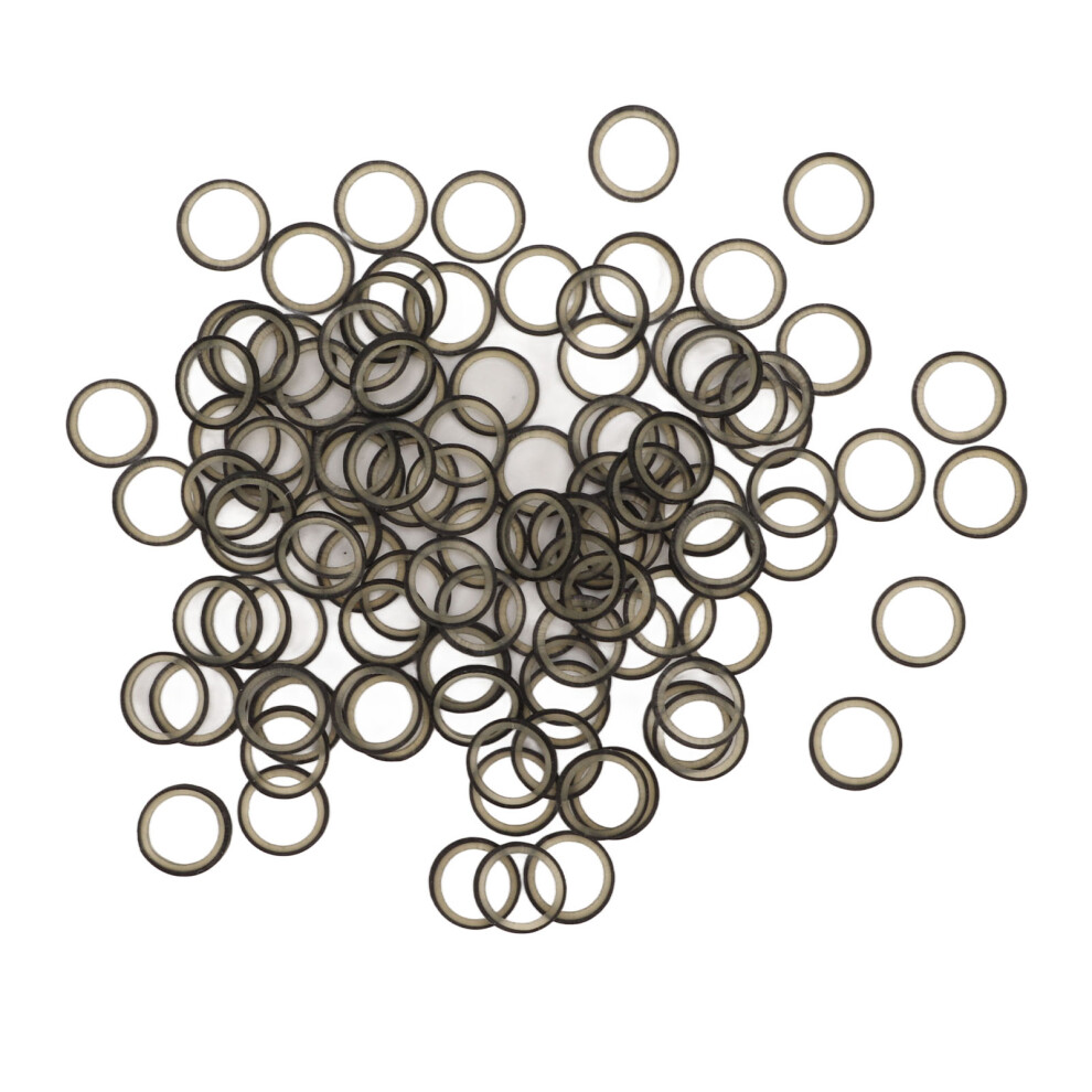 Black 500Pcs Orthodontic Rubber Bands 6.35Mm For Braces Teeth