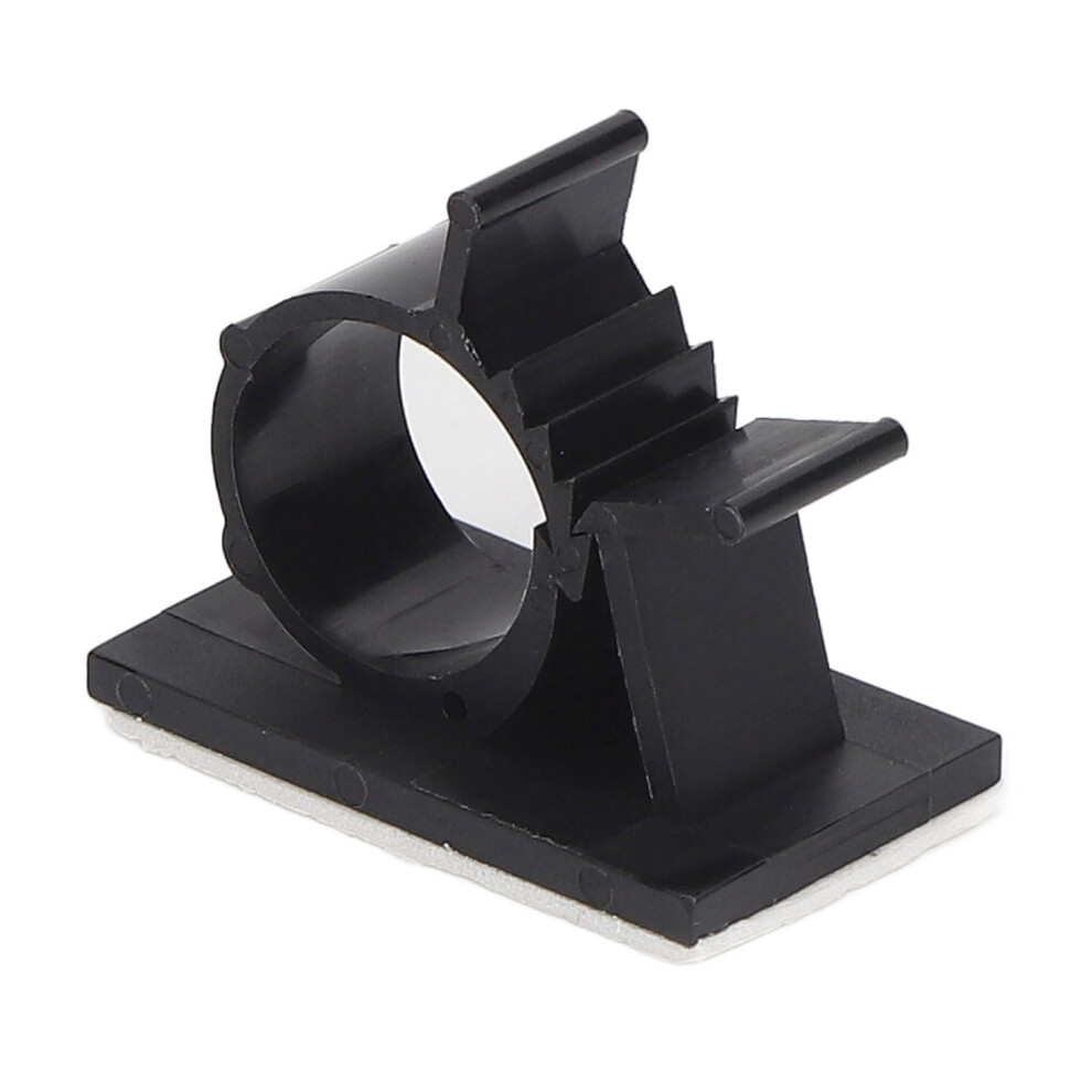 100 Pcs Black Nylon Pa66 Cable Clips 8X10mm Self-Adhesive Reusable 9361371316024