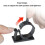 100 Pcs Black Self-Adhesive Nylon Cable Clips 8x10mm 7