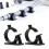 100 Pcs Black Self-Adhesive Nylon Cable Clips 8x10mm 8