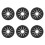 100Pcs Petal Shaped Cable Grommets 30mm Hole Cover Insulation Wire Protector 14