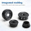 100Pcs Petal Shaped Cable Grommets 30mm Hole Cover Insulation Wire Protector 8