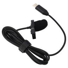 Wired Lavalier Lapel Microphone for Insta360 ONE R, Type C, 1.5m