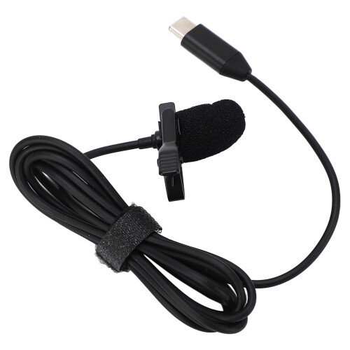 Wired Lavalier Lapel Microphone for Insta360 ONE R, Type C, 1.5m