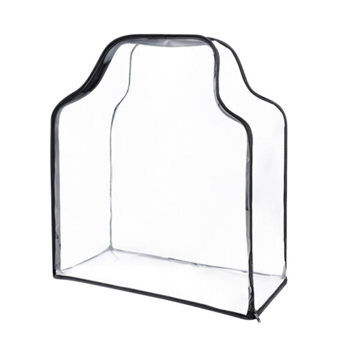 Τσάντα τουαλέτας ταξιδιού Wovilon Clear PVC, αδιάβροχη βινυλίου με φερμουάρ, λαβές, θήκη
