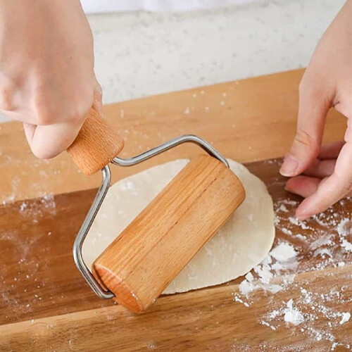 Πλάστης, ξύλινος κύλινδρος ζύμης, αντικολλητικός πλάστης πίτσας, σετ ζύμης 2