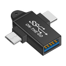 Tiontaire USB C go USB3.0OTG Cuibheoir USB2in1Cineál C -OTG