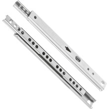 par skuffeskinner i galvanisert stål 17 mm H x 246 mm B - Kompatibel med kjøkkenskuffer, delvis uttrekkbar