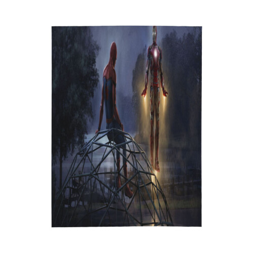 Blaincéad Lomra Spider-Man Braincéad Caithimh Thar a Bhog Cluthar, Gnéithe Leapa do Pháistí - Thar a Bhog 40"X30" 1