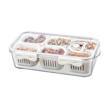 Organizador de nevera Zeceouar de 6 compartimentos, compatible con modelos Zeceouar, almacenamiento desmontable para alimentos frescos: verduras,