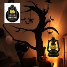 Lampa Ceirisín Inaistrithe Oíche Shamhna YiFudd Lantern Cloigeann Cailleach le Guth