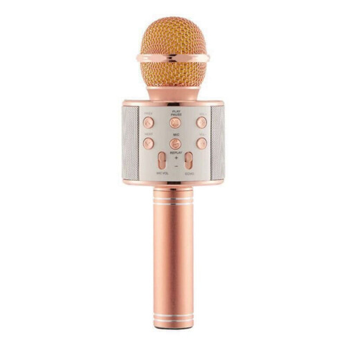 WS-858 Ασύρματο μικρόφωνο Bluetooth Φορητό μικρόφωνο καραόκε USB KTV Player Ηχείο Bluetooth