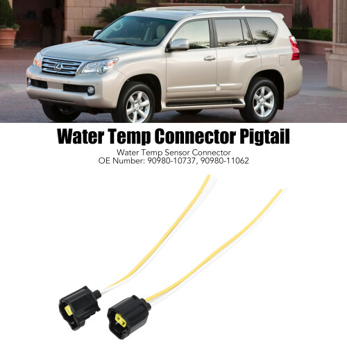 2 Pin Water Temp Sensor Connector 90980‑11062 Coolant Pigtail Cable 2