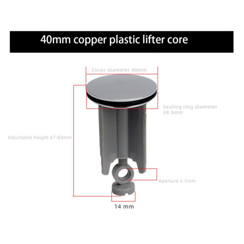 Τάπα νεροχύτη γενικής χρήσης μπάνιου, ανταλλακτική τάπα αποστράγγισης 40 1