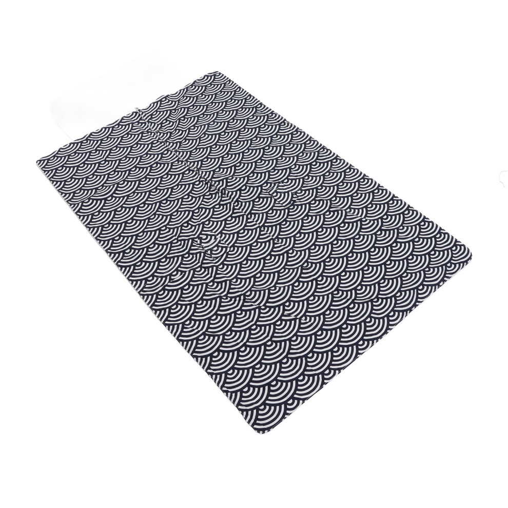 Baby Stroller Sun Shade Black Waves Cotton UV Windproof 73x103cm