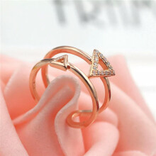 Anello RSAMD925 placcato oro rosa, nuovo, da donna/uomo, regalo alla moda, taglia aperta H34