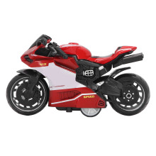 Pull Back Alloy Motorcycle Toy 9cm Rosso Regalo Innovativo per Bambini Collezione