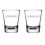 Conjunto de 2 copos de dose de 50ml (1,75oz) com fases da lua 1