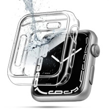 TPU pouzdro kompatibilní s Apple Watch Series 9 8 7 6 5 4SE 41mm 45mm, ochranný kryt displeje a příslušenství k řemínkům