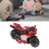 Pull Back Alloy Motorcycle Toy for Kids, Red, 9cm Collection 1