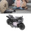 Pull Back Alloy Motorcycle Toy for Kids, 9cm Grey Simulation Model 1