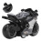 Pull Back Alloy Motorcycle Toy for Kids, 9cm Grey Simulation Model 4