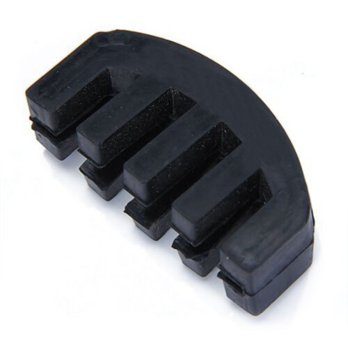 Rubber 4/4 Violin Practice Mute Black with 4/4 Black Violin Shoulder Rest Fully Adjustable for Both Height and Angle 2