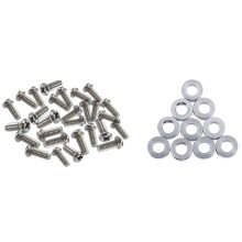 30 Pcs VESA TV LCD Monitor Mounting for Screws M4 X 10mm & 10 Pcs Aluminum Column Flat Gasket Bushings 3mm
