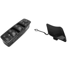 2 Pcs Car Accessories: 1 Pcs Electric Power Master Window & 1 Pcs Car Front Bumper Tow Hook Eye Cover Cap