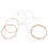 IRIN 12PCS E104 Electric Guitar Strings with A108 Acoustic Flok Guitar String 9