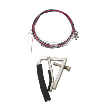 1Set Rainbow Colorful Color String for Acoustic Guitar & 1x CAPO Capo Clamp Trigger Alloy for Low Folk Acoustic Guitar