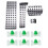 4Pcs Accelerator Brake Footrest Pad for   with 50Pcs Door  Trim Panel Moulding Clip for  E46 E36 1