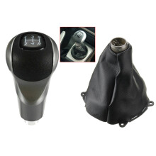 Car Manual Leather Gear Shifting Dust Boot with Shift , 5 Speed Gear Shift Knob Manual Shift  Stick