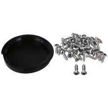 1 Pcs Sound Hole Cover Block Plug Screeching Halt for 38 Inch/39 Inch & 50 Pcs Guitar Bass Screws Parts Silver