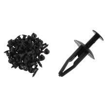 50Pcs Plastic Rivets Car Push Clips 6mmx12mm with 25Pcs Plastic Rivets Fastener Car Bumper Push Clips 32mm