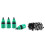 4 Pcs Garden Hose Pipe One Way Adapter & 100 Pcs Adjustable Atomization Dripper Atomization Connection Tee Joint 1
