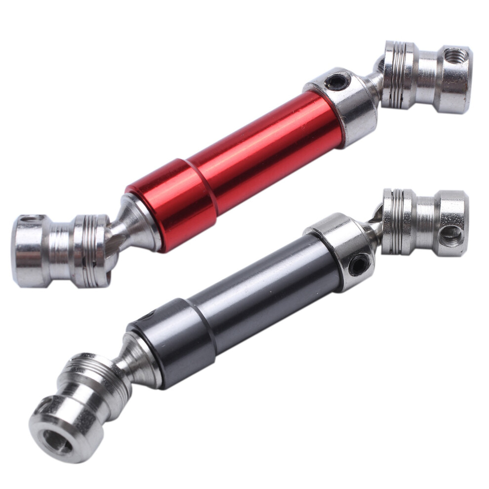 2Pcs Metal Rear Center Drive Shaft Cvd Transmission Shaft For 1:12 12428 12423 & Titanium Red 6033890196588