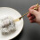 Food Tongs Kitchen Utensils Buffet Cooking Tools with 20Pcs Flatware Fruit fork Snack Dessert fork Kitchen Tableware 7