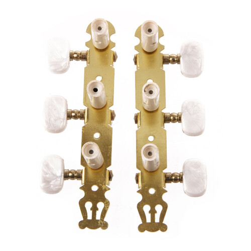1 Set Classical Guitar Tuning Keys Pegs Machine Heads Tuner with 6 String Classical Guitar Bone Bridge Saddle and Nut 1