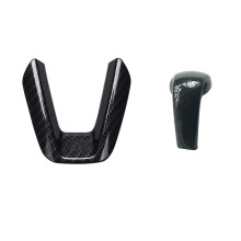 Steering Wheel Decoration Trim for  3 2018 Cx-5 2017 & Print Gear Shift Knob Cover Trim for  2 3 6 CX-3 CX-5