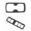 for  Navara NP300 2016-2019 Car Front Water Cup Holder Protector Frame & Car Headlight  Button Cover 1