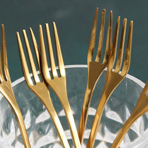 Food Tongs Kitchen Utensils Buffet Cooking Tools with 20Pcs Flatware Fruit fork Snack Dessert fork Kitchen Tableware 1