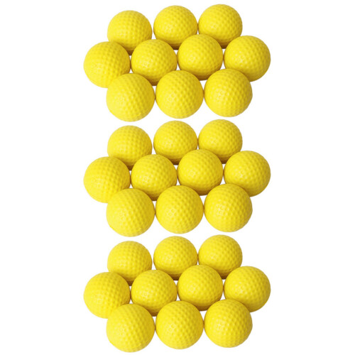 30pcs Yellow Soft Elastic Indoor Practice PU 1