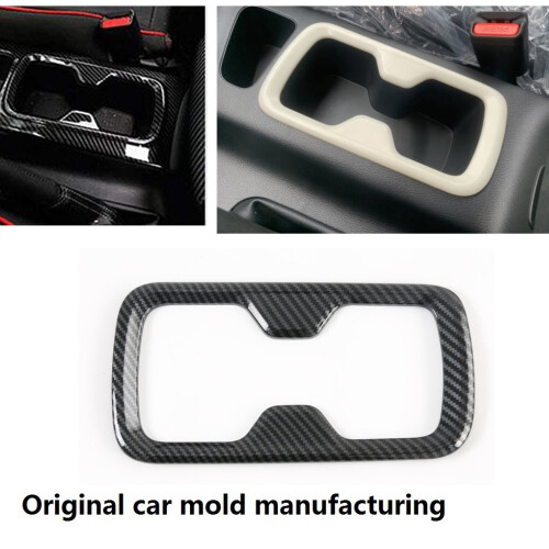 for  Navara NP300 2016-2019 Car Front Water Cup Holder Protector Frame & Car Headlight  Button Cover 2