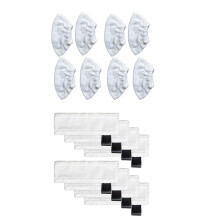 8PCS Floor Cloth Brush Cover for SC1 SC2 SC3 SC4 SC5 Steam & 8x Microfiber Mop Cloth for SC 2, SC 3
